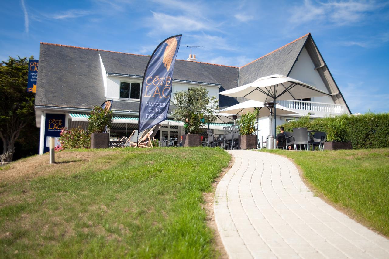 Hôtel Restaurant Logis Coté Lac Savenay Exterior foto